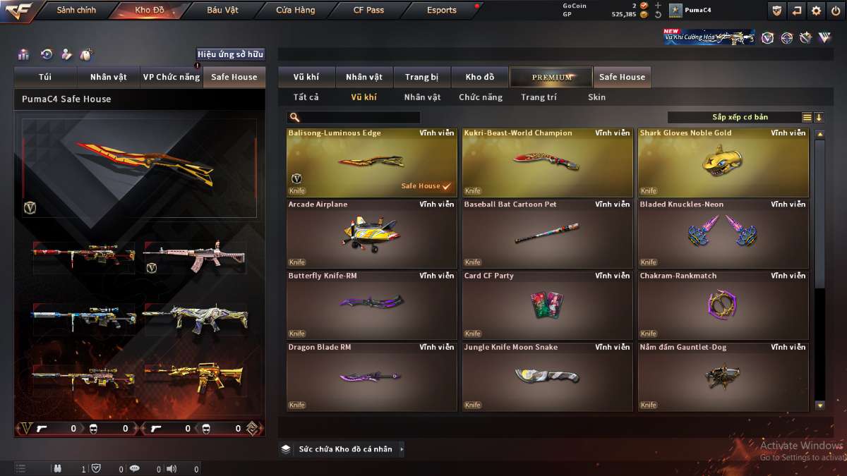 shop acc cf uy tin gia re